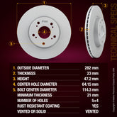 ORIGINAL EQUIPMENT PRECISION: All brake rotors meet or exceed the manufacturing and quality standards of original equipment manufacturers (OEM)